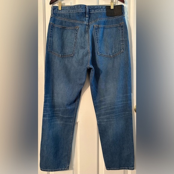 RAG & BONE 32 Maya High Rise Ankle Slim Button Fly Bluebell Cotton Jeans - Picture 13 of 14